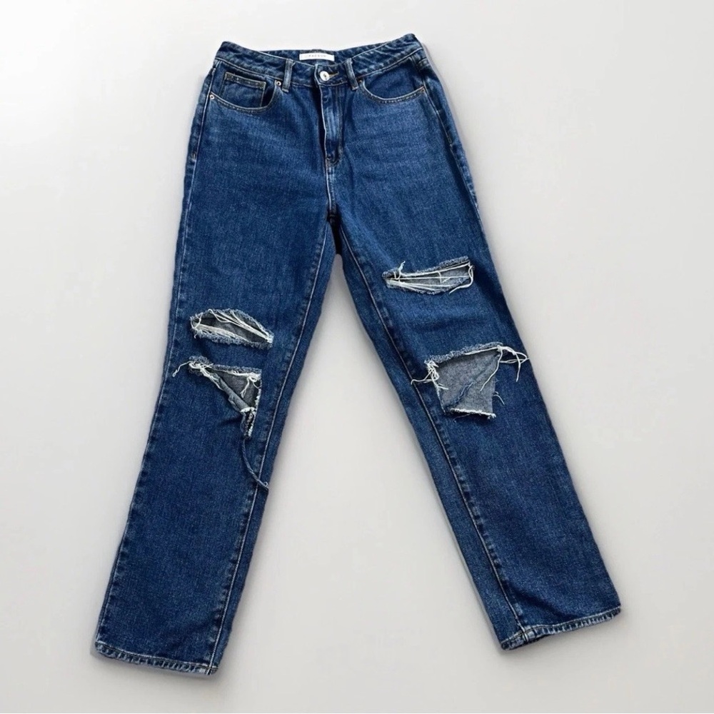 Pacsun Mom Jeans Size 26 Super High Rise 90’s Medium Dark Wash Denim Trendy